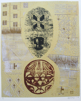 Zeefdruk (2008), zeefdruk, 36 x 47 cm, monoprint,  Kaj Glasbergen